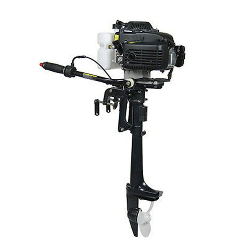 

4 Stroke 4.0HP Marine Boat Motor Outboard Engine Displacement 55CC with Air Cooling System for Fishing Boat Dinghy Kayaks