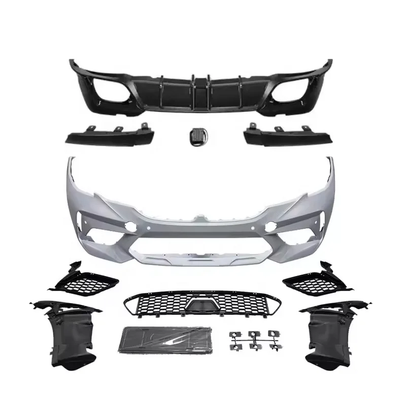 

New Car Bumpers for BMW 3 Series G20 G28 Upgrade M3C Style Front Bumper Rear Lip Tail Throat and Grille