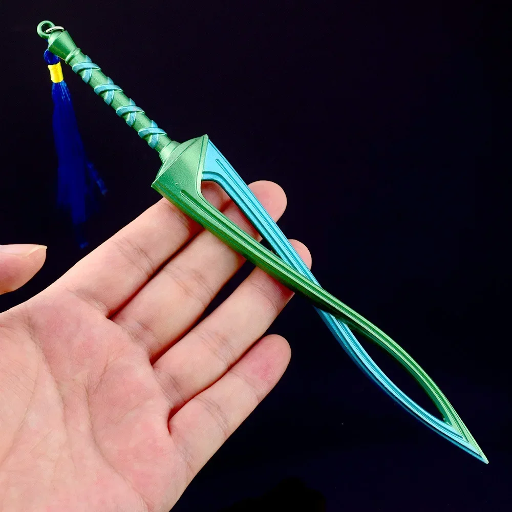 Chaveiro Borboleta de liga metálica para crianças, The Hyrule Fantasy Weapon, Zelde, Espada da Deidade Feroz, Jogo Popular Periférico, Brinquedos Presente, 21cm