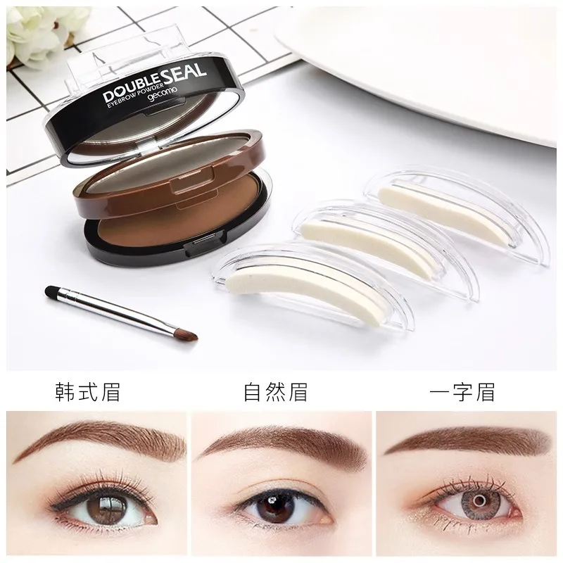 New Lazy Man Quick Eyebrow Painter for Beginner Women Waterproof Natural Durable Non Fading Makeup Eyebrow Powder Eyebrow Seal