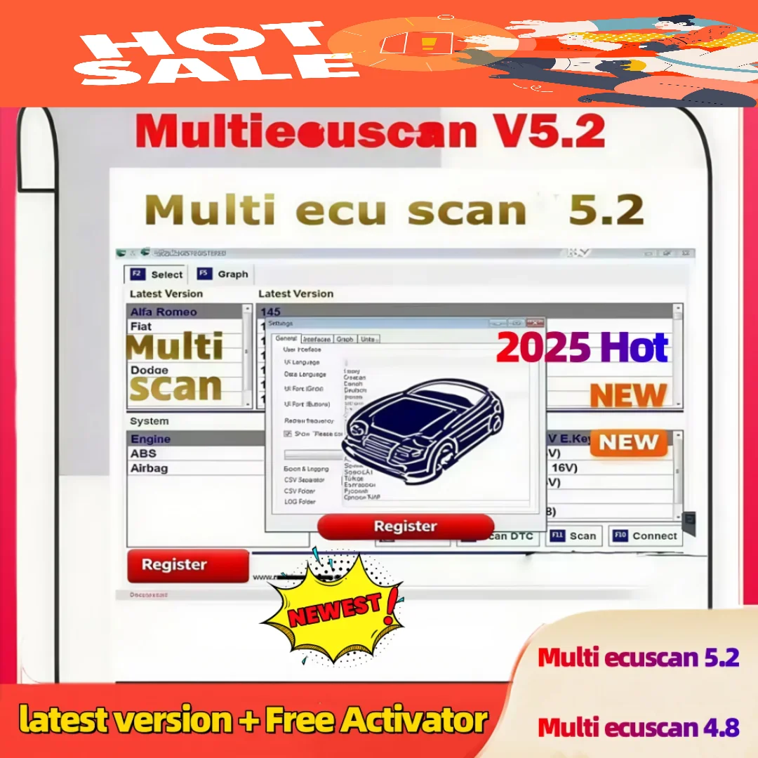 

2025 latest versionMultiecuscan 5.2 for Fiat Software Multiecuscan V5.2 for Fiat/Chrysler/Dodge/Jeep/Suzuki Scanner Software