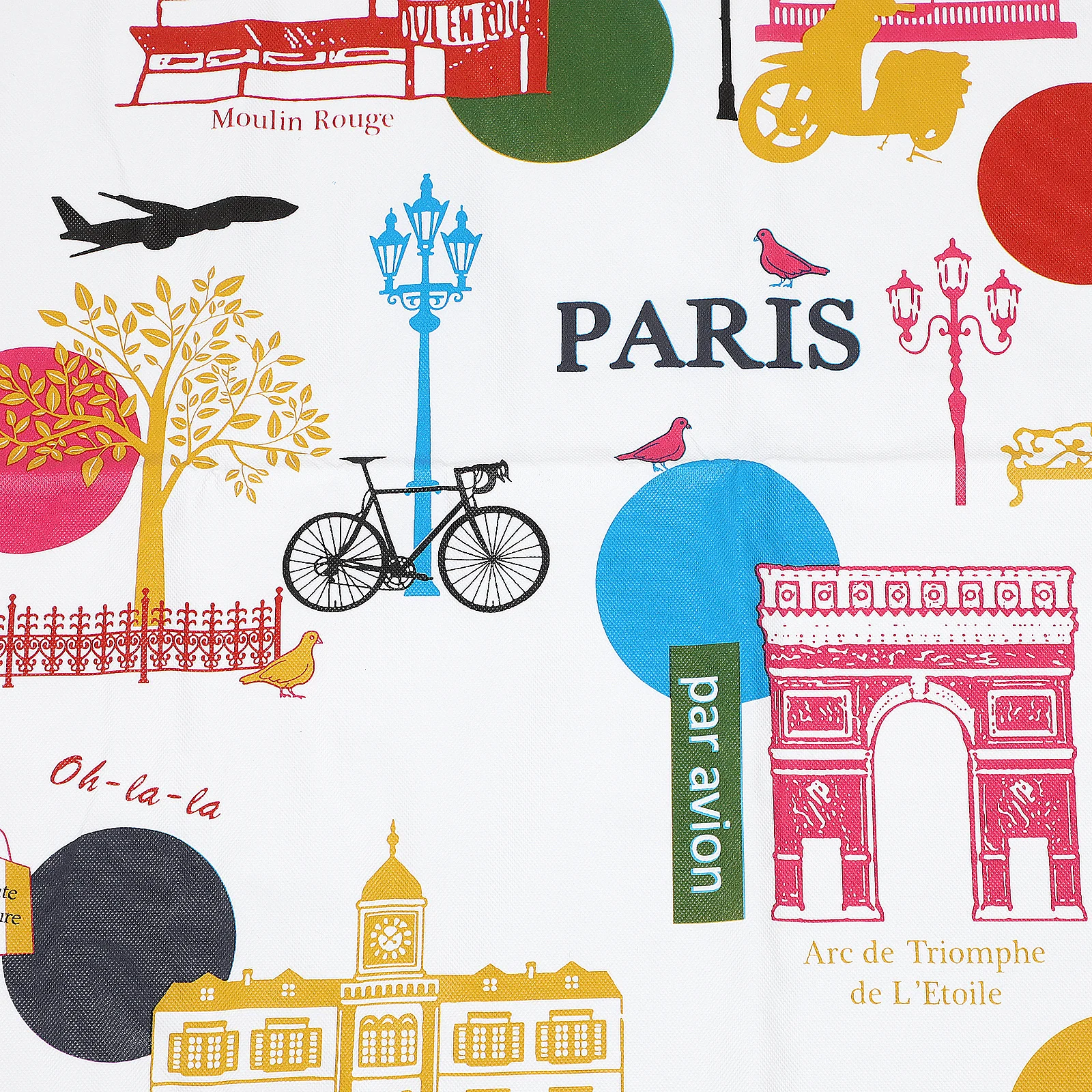 

1Pcs Waterproof Drawing Tablecloth Painting Mat Peva Fabric Table Cover France Attractions Pattern