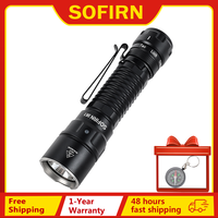 Sofirn SK1 SFT25R LED Tactical Flashlight 18650 Rechargeable 1300LM Powerful Torch With Rotary Switch