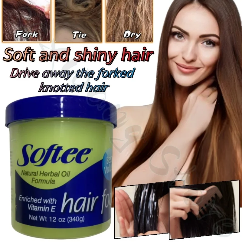 

340g Softee Conditioner shines and smoothes hair to improve dry frizziness and splits repair perm and dye damage hair quality