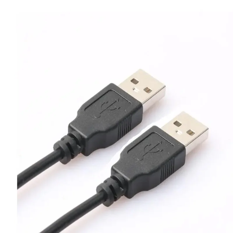 1m Dual USB2.0 USB A Male To USB Male Extension Cable For Radiator Hard Disk Webcom Camera USB Date Transmission Extender Cord