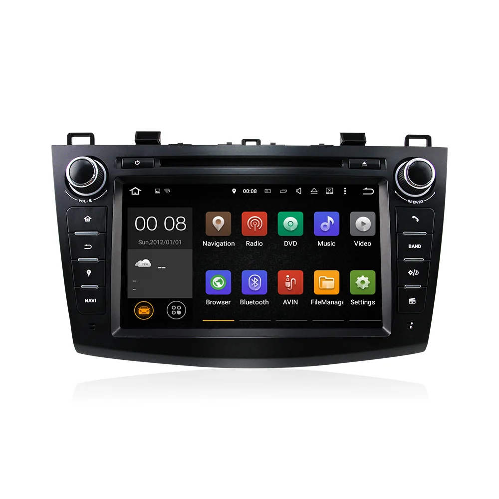 

Newest 3G/4G WiFi 8 inch 2 Din Touch Screen Quad Cord Android 5.1 Stereo Car Audio DVD Player For New Maz da 3 ( 2011-2016 )