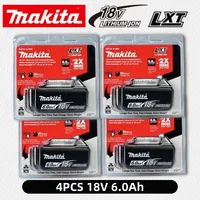 Batería original Makita, batería recargable de 18V 6Ah, reemplaza a Makita BL1830B L1840B L1850B L1860B, batería para herramientas eléctricas.