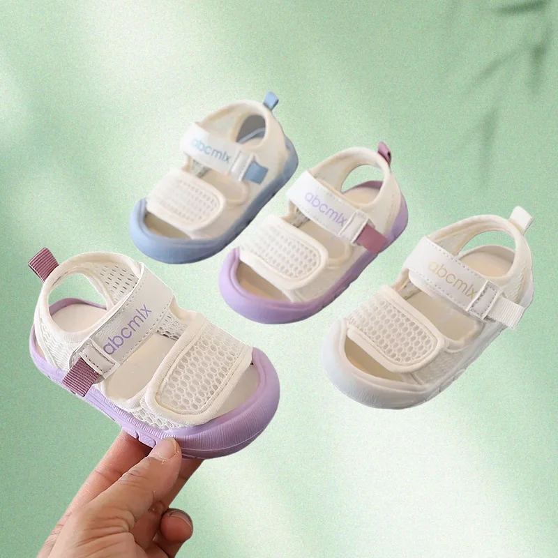 

Children Girls Beach Sandals Summer Sandal Mesh Kids Sport Shoes 0-3 Years for Boys Net-like Shoe