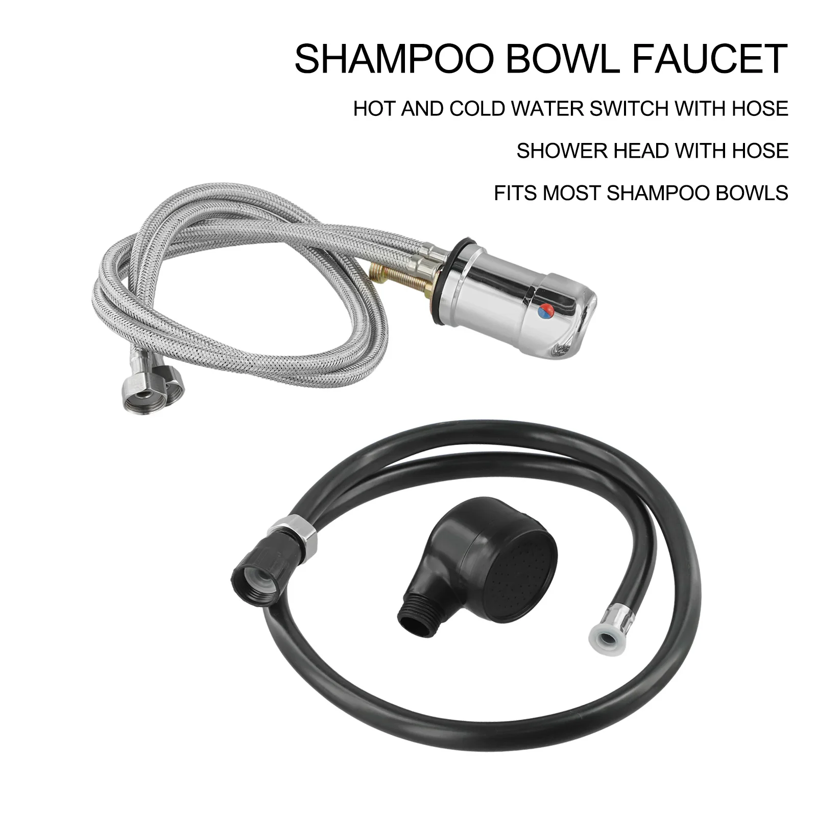 Flexible Spray Hose Salon Equipment Salon Installation Complete Installation Kit Ergonomic Handle For Backwash Units