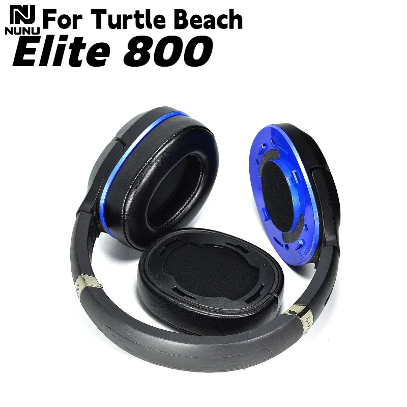 Almohadillas de repuesto de espuma viscoelástica con hebilla para auriculares Turtle Beach Elite 800, fáciles de instalar