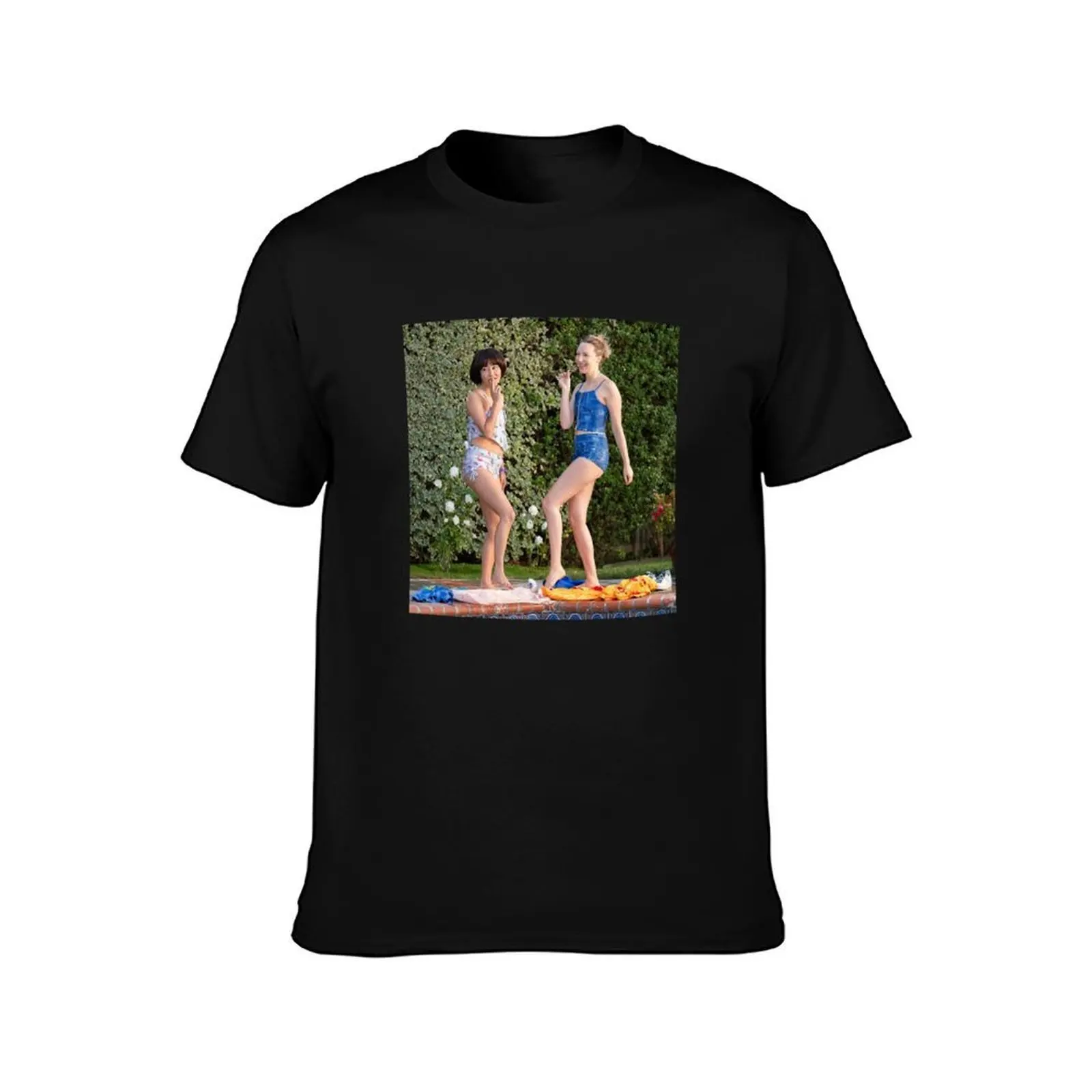 Pen15 Maya and Anna pool T-Shirt, Summer Casual Cotton Tee, Oversized Streetwear Tops, Vintage Graphic Print, Unisex Men Women