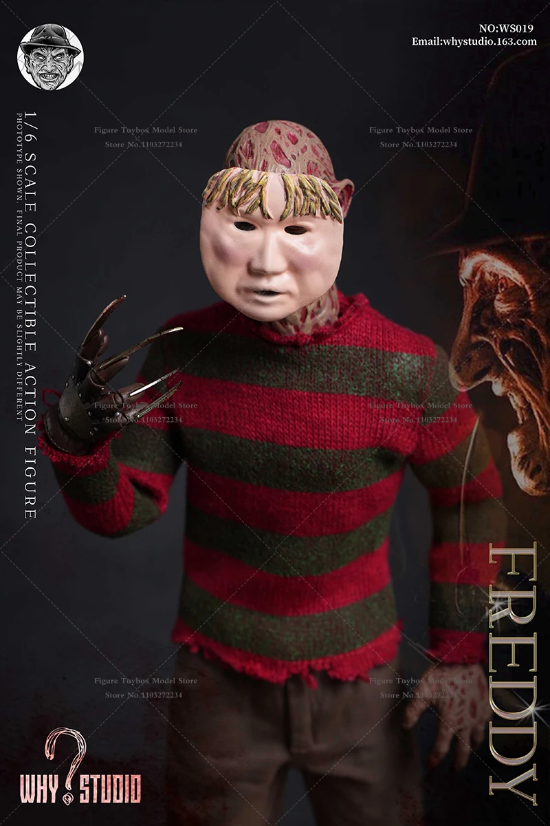 WHY STUDIO 1/6 WS018 Jason WS019 Freddy Mash Horror Man Action Figure 12" Full Set Soldier Model Collection Halloween Gift