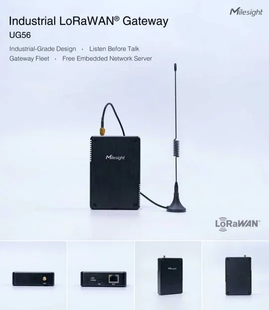 Milesight UG56 Embedded Network Server 8 Channel Industrial LoRaWAN Gateway for IoT Deployments