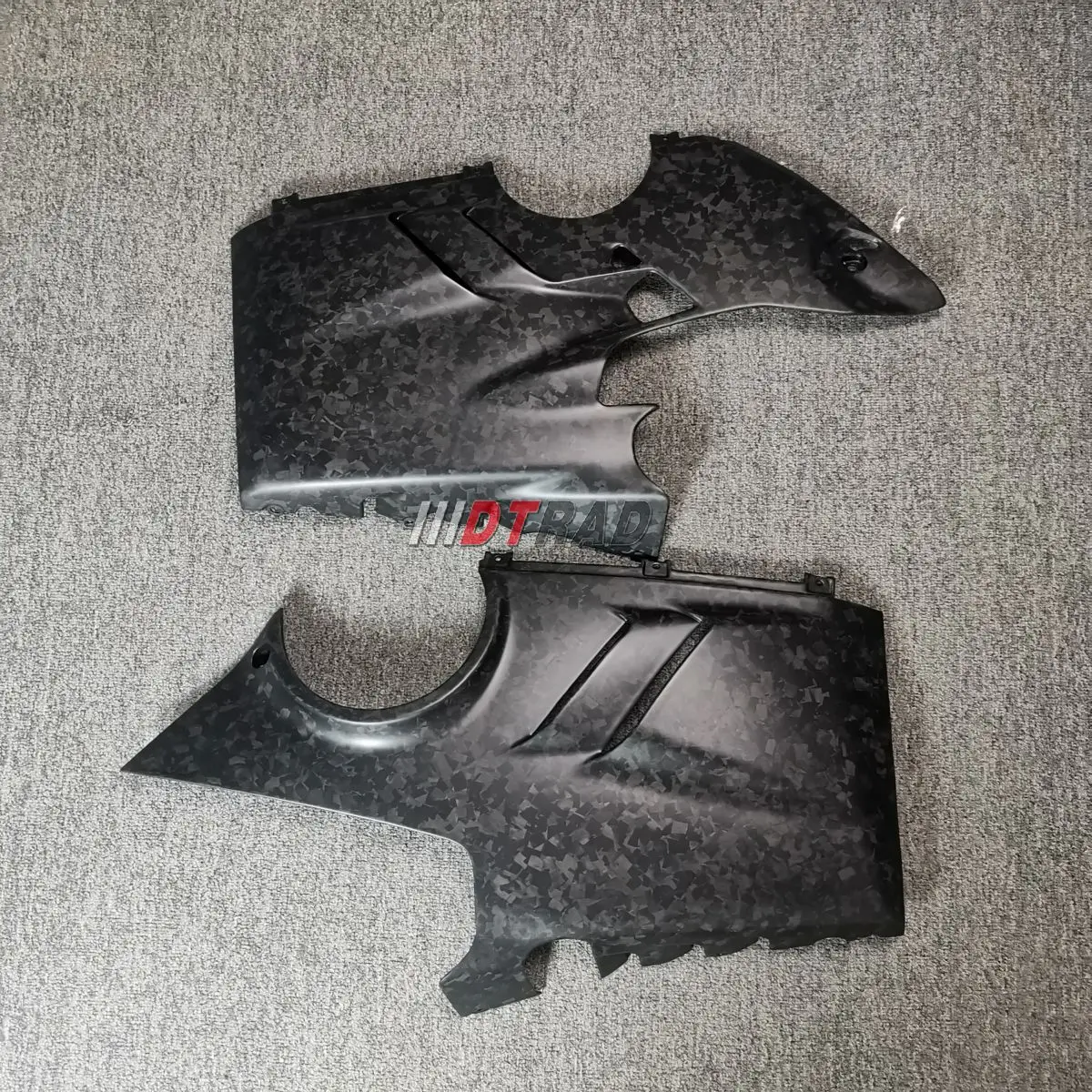 100% Real Carbon Fiber Forging Pattern For Ducati Panigale V4 V4S 2022 2023 Bottom Side Panels Fairing