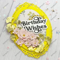 KSCRAFT Elegant Oval Frame Cutting Dies Stencils for DIY Scrapbooking Decorative Embossing DIY Paper Cards