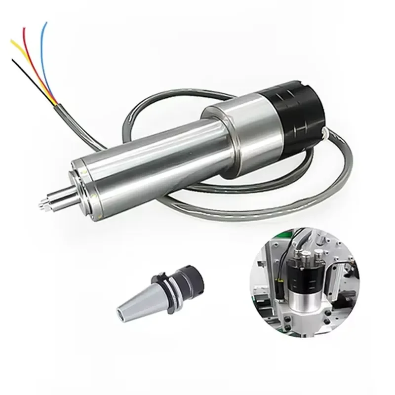 Custom Bt30 Atc Spindle Iso30 3kw Magnetic Cnc Router 2 Spindle Motor Cnc 110v 500w Er11 4.5kw Automatic Tool Changer Spindle