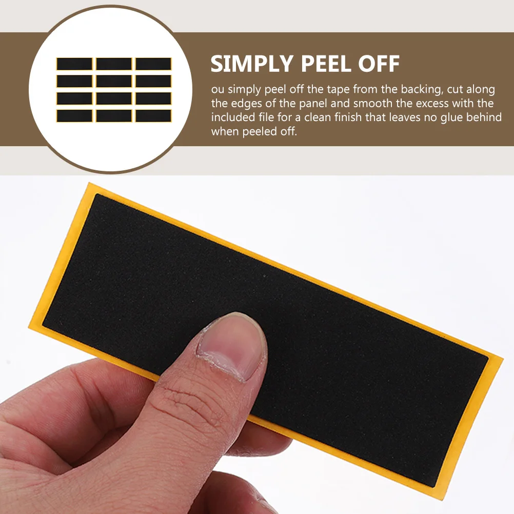 12pcs Fingerboard Foam Adhesive Sticker For Mini Skateboard Finger Skateboard Accessories Nonslip Fingerboard Grip Tape Foam