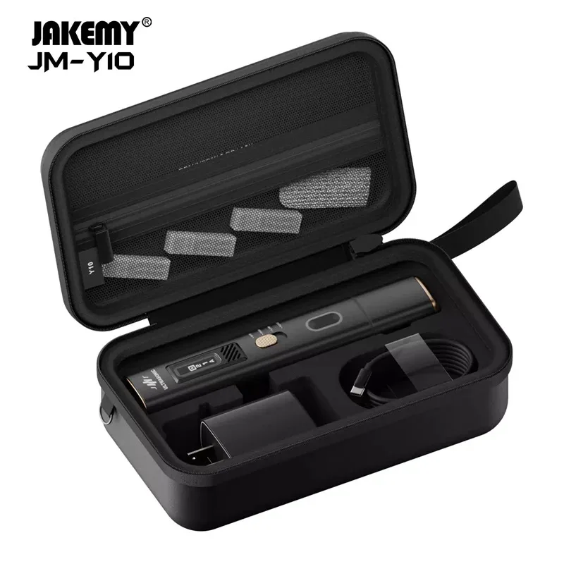 

JAKEMY JM-Y10 Ultrasonic Cutting Knife with OLED Screen LED Lighting Multi-function Glue Removal Line Cutting Polishing Pen