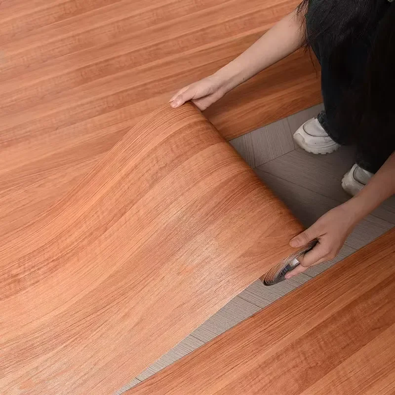 Custom Item, Contact Us PVC Wood Grain Self-adhesive Vinyl Floor Tiles Eco-Friendly Waterproof Peel Stick Sticker for
