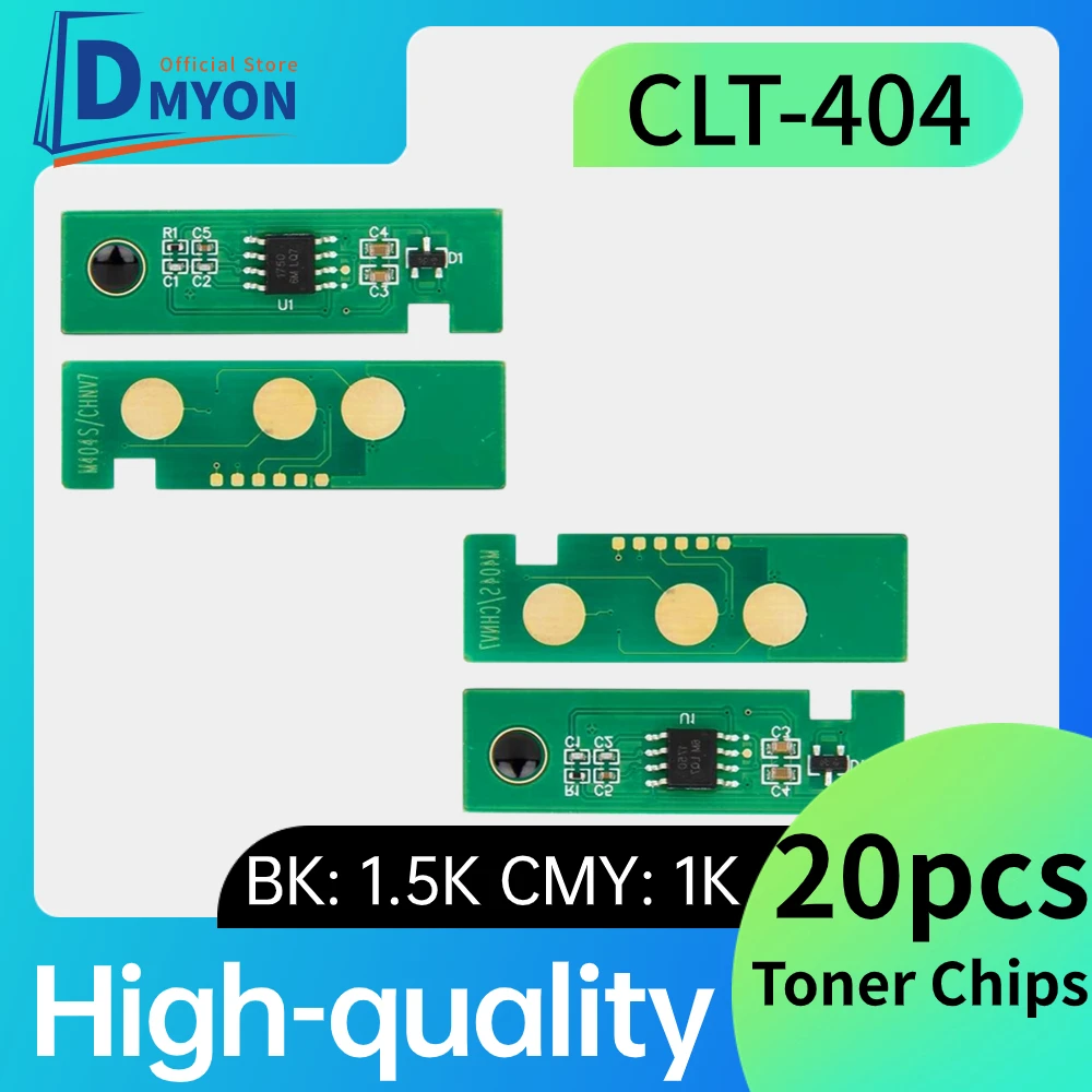 dmyon 20pcs CLT-404S cartridge chips For Samsung Xpress SL-C430 C430W C480 C480W CLT-404 CLT-K404S clt404s Printer toner chip