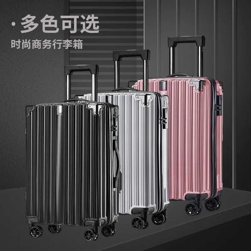 New Adult Trolley Case Metal Covered Corner Business Travel fashion Mute Spinner 24inch Password Luggage