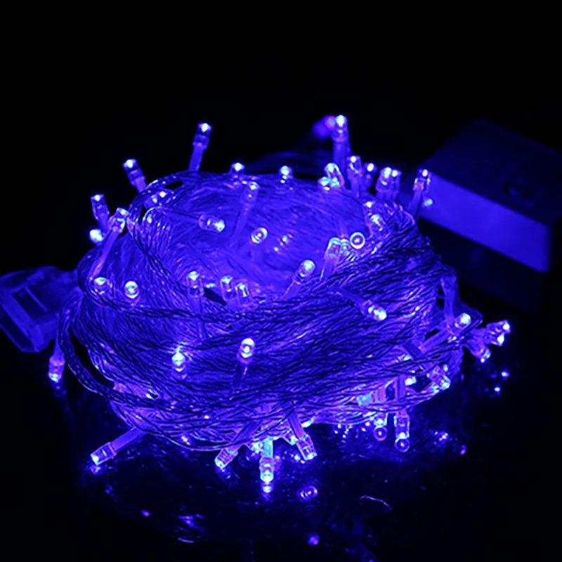 220V 10 Meter 100 Light String LED Colorful Lights String Lights EU Plug