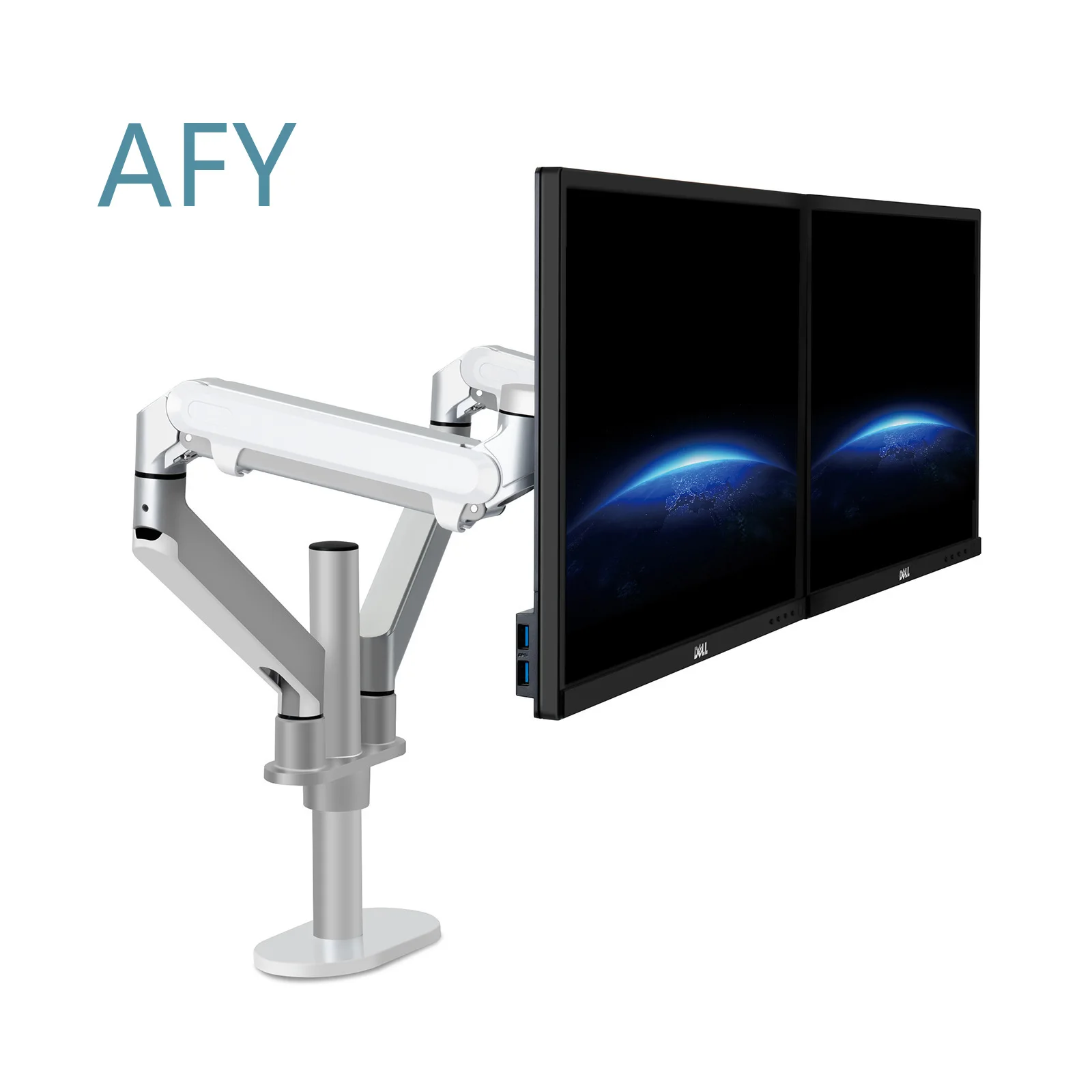 New Adjustable Laptop Stand Keyboard Tray Desktop Rotating Monitor Mount for Notebook Computer with Built-in Cooling Fan and