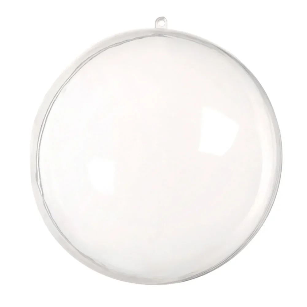 1 pz Natale Trasparente Palla di Plastica Riempibile Pallina Albero di Natale Appeso Ornamenti Per La Casa Decorazione Della Festa Nuziale Box 14/16/20 cm