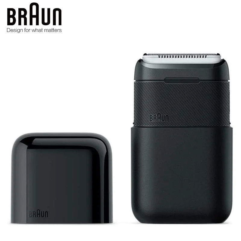 Braun Portable Electric Shaver M1012 Double Shaving Blade Smooth Shave for Men Face Waterproof Rechargeable Mini Electric Razor