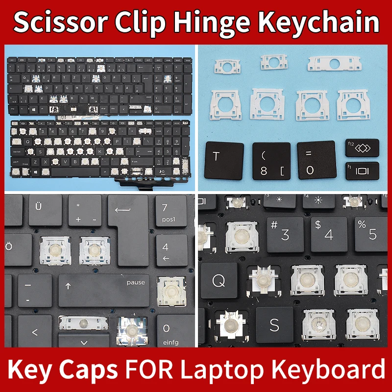 

Replacement Keycaps Scissor Clip Hinge For HP Probook 450 G6 455 G6 455R G6 450 G7 455 G7 455R G7 Keyboard Keychain