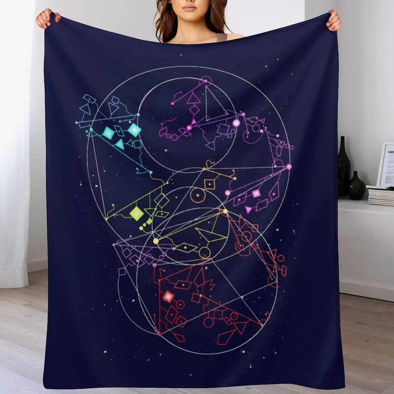 

She-Ra Constellations Throw Blanket Easy Care Comfortable Blanket for Couch