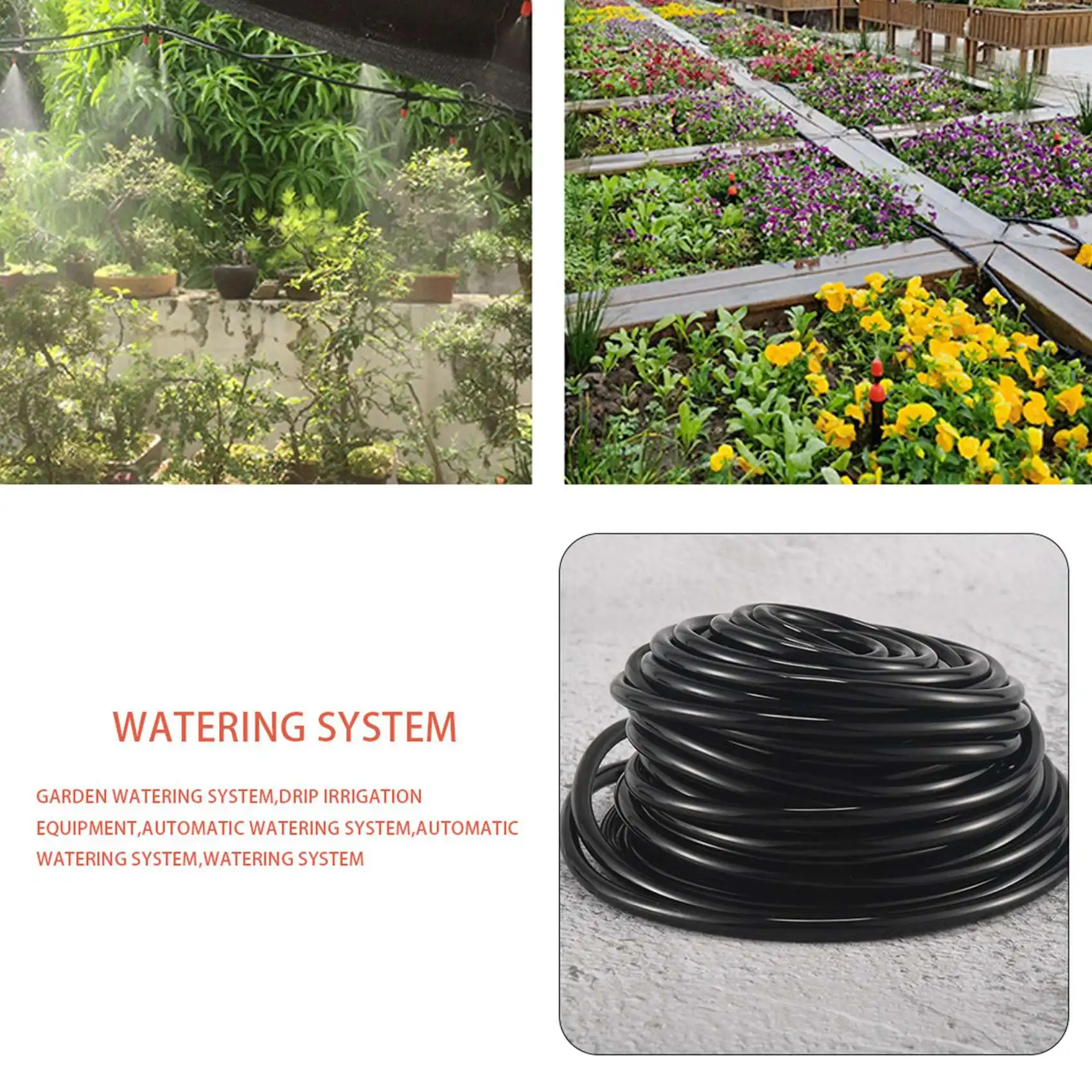 Garden Automatic Drip Irrigation Set 30M Adjustable Mini DIY Irrigation Kit