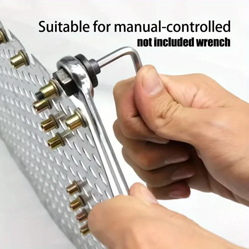 7pcs Rivet Nut Tools Hand Rivet Nut Head Simple Installation Manual Riveter For Rivnuts Tools For Nuts M3 M4 M5 M6 M8 M10 M12
