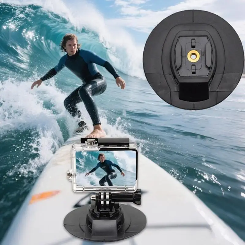 

652F Universal Waterproofed Action Camera Holder Low Angles Camera Fixing Brackets Surfing Kayaks Enhancea Stability