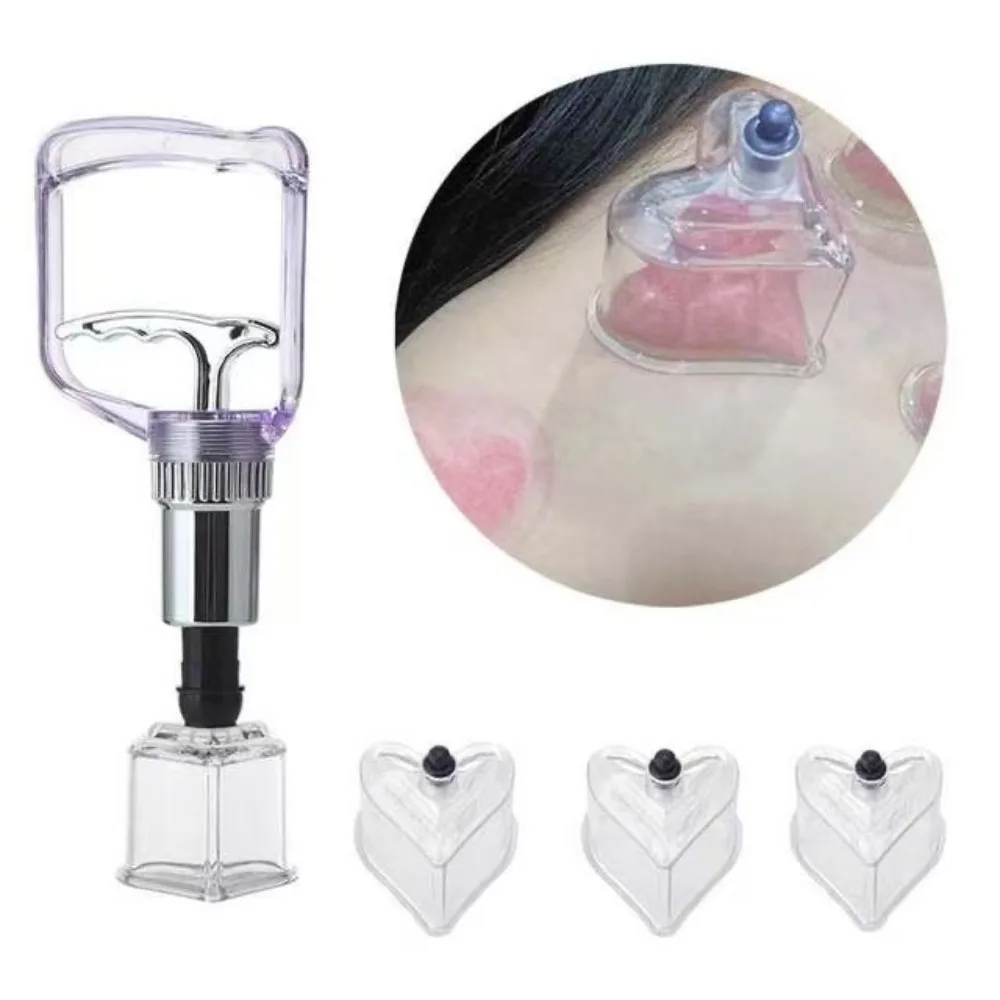 

4 шт. пластиковые вакуумные чашки в форме любви/звезды, присоски, устройство для банок, массажная терапия