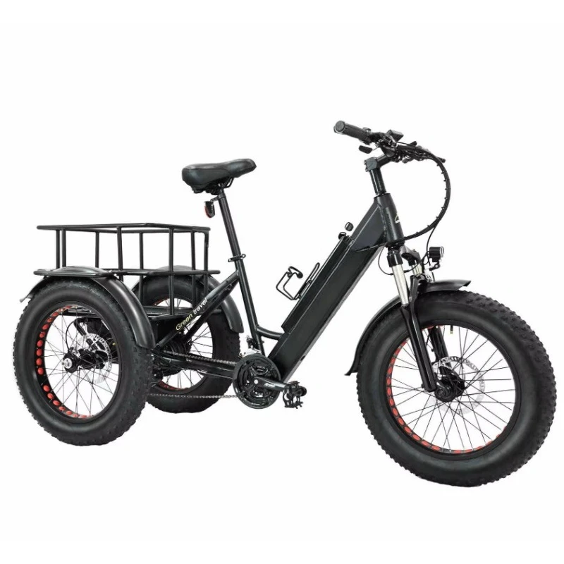 2025 Electric Tricycle Cargo Eu Warehouse 3 Three Wheel Ebike Electric Tricycle Mid Drive