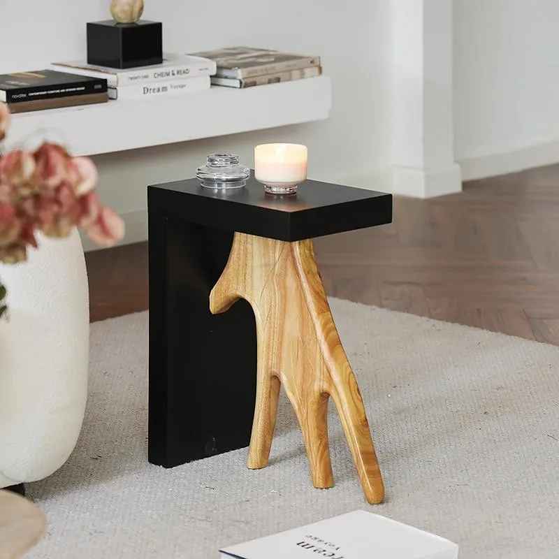 Antler Shape Vintage Decor Living Room Side Table Nordic Light Luxury Bedroom Nightstand Xyloid ART Terrace Casual Coffee Table