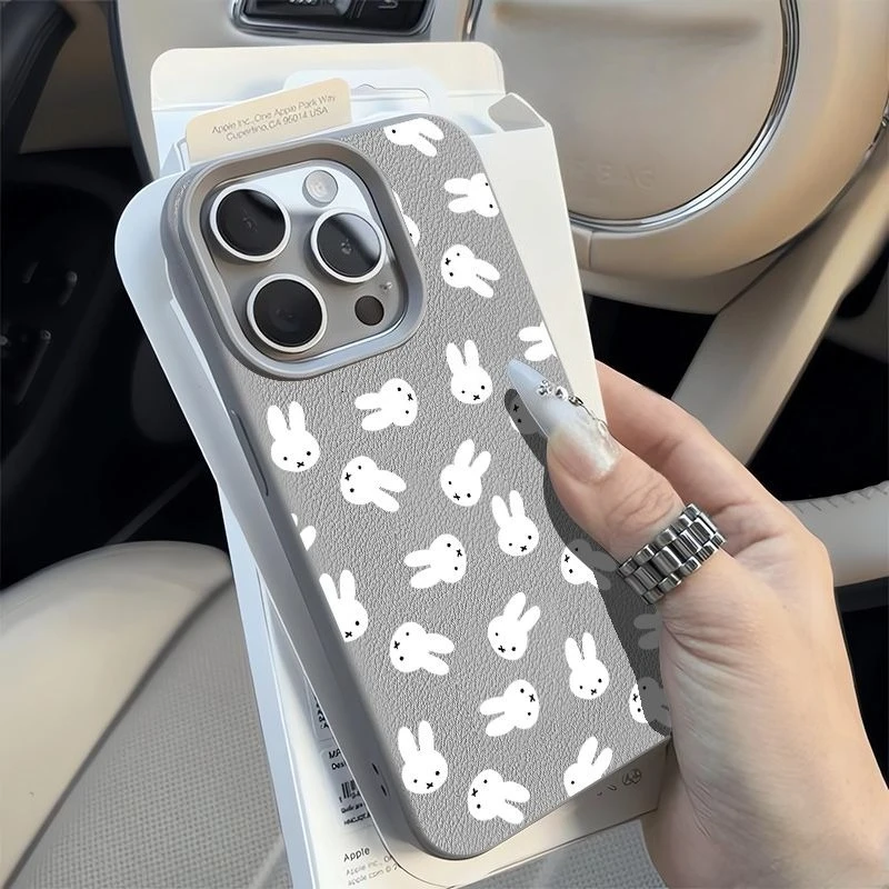 Anime Miffy Phone Case For iPhone 16ProMax 16 15 14 Soft Silicone Anti-fall Wear-resistant Comfortable Grip Slim Shockproof 2026