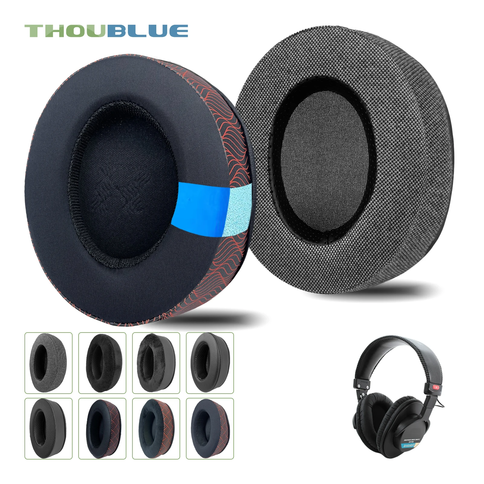 THOUBLUE Replacement Ear Pad for Sony MDR-V6 V7 7506 CD900ST ZX770BN ZX780DC WH-CH700N, XB900N Headphone Earmuffs Ear Cushion