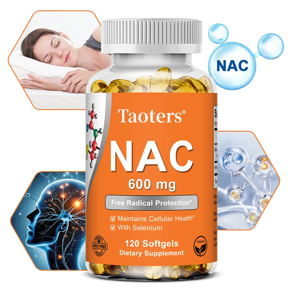 

NAC Supplement Capsules To Support Skin Health - Antioxidant, Support Joint and Hair, Nail Health, Non GMO,120 Capsules