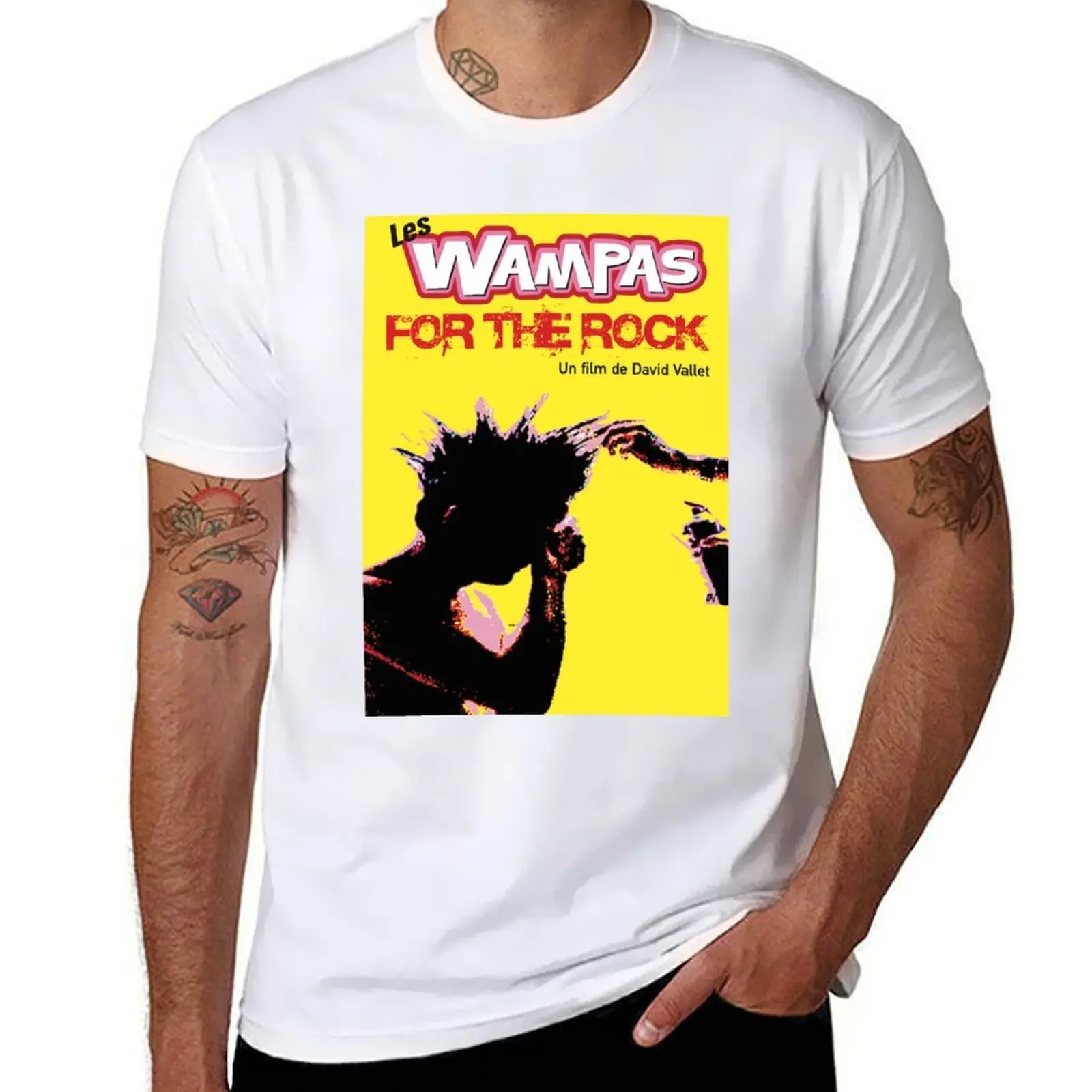 

Poster casual man for tshirt WAMPAS 100% man men shirts ROCK FOR for THE white THE cotton shirts pack T-Shirt t t