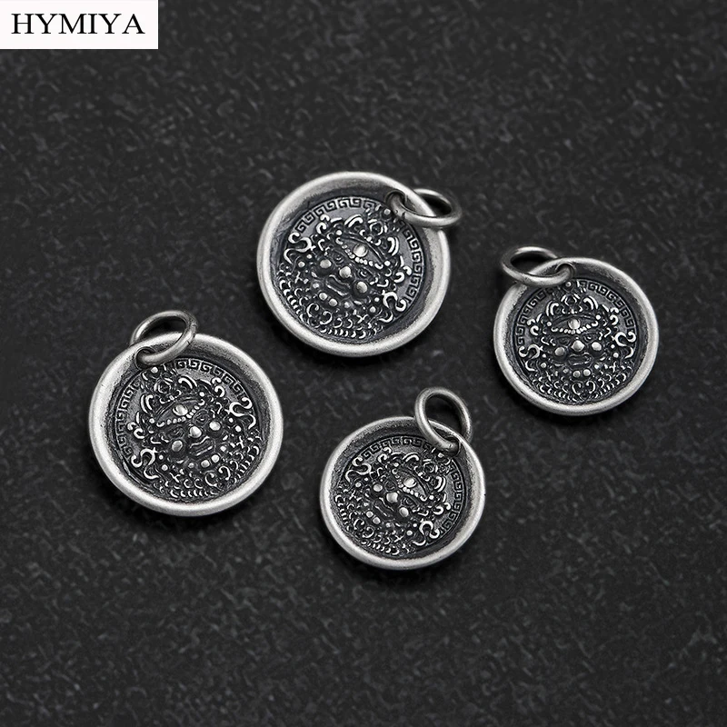 

100% 925 Silver Buddhist Yellow Jambhala Small Pendant Sterling Wealth Buddha Charm Amulet