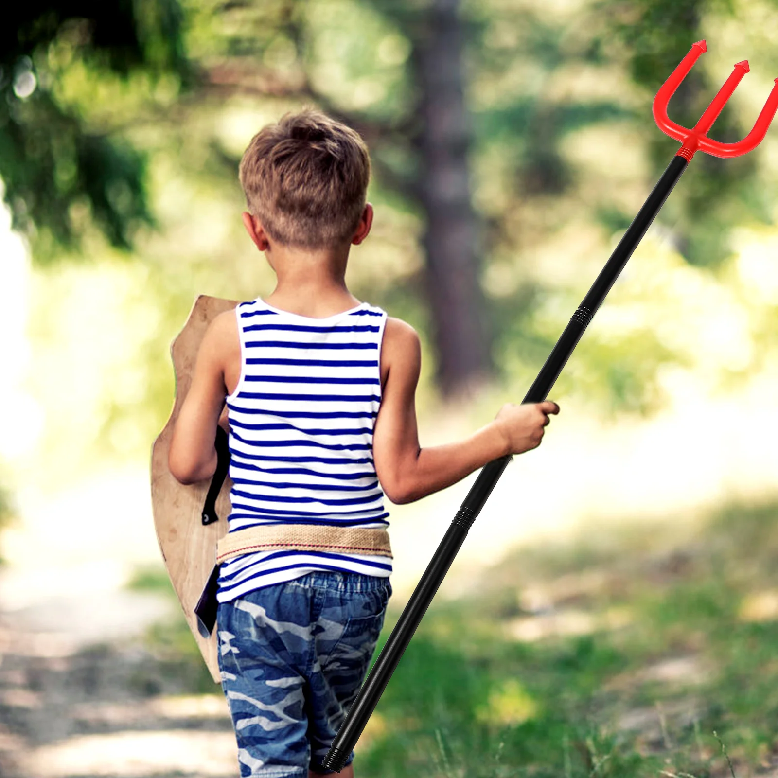 

Опора-трезубец демона, легкий аксессуар для косплея на Хэллоуин, пластиковая игрушка, безопасная детская игровая одежда, маскарадный костюм для вечеринки