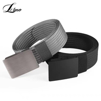 Automatic Men Female Belts Military Nylon Adjustable Belt Outdoor Travel Tactical Waist Belt With Plastic Buckle For Pants