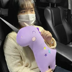 Cartoon Cute Plush Car Seat Belts Covers Shoulder Padding Universal Children Kids Safety Belts Protector Pads Auto Accessories