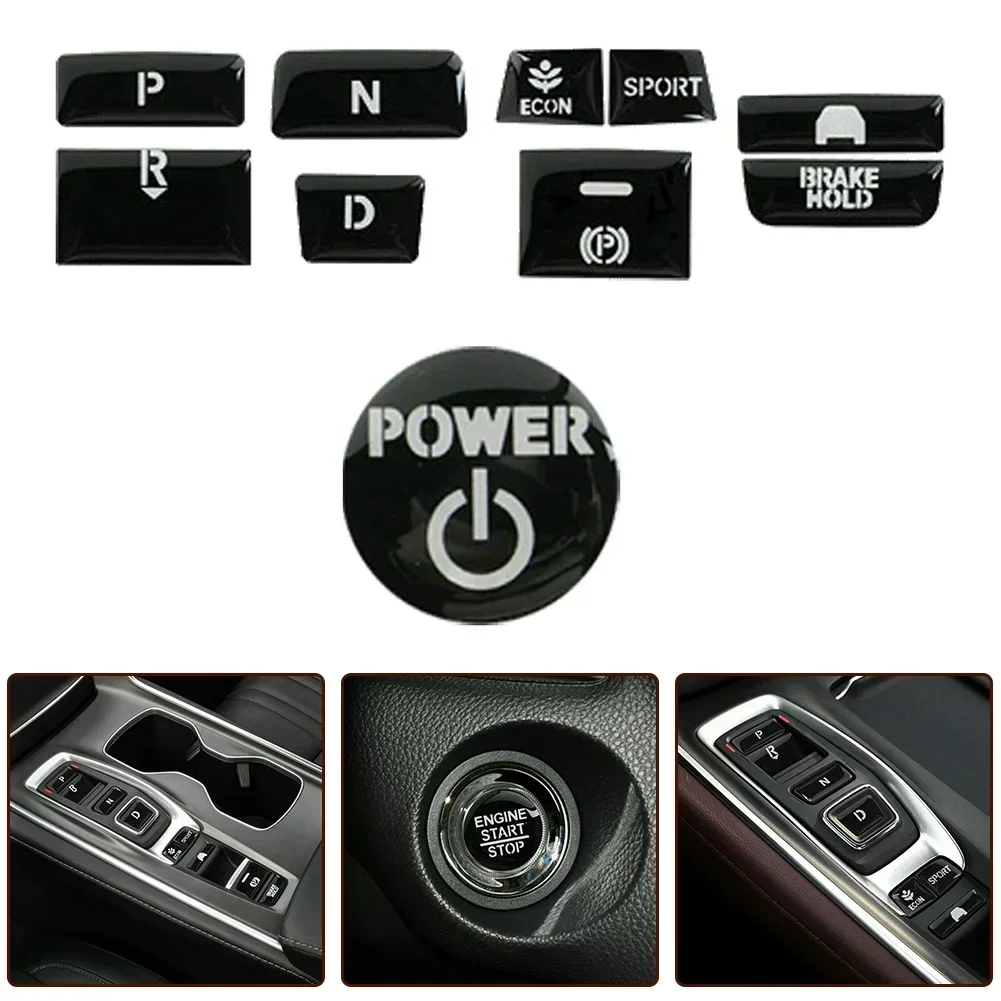 Car Gear Shift Switch Button Guard Cover Decal For Honda For Accord 2018 2019 2020 2021 Car Interior Stickers Replacement