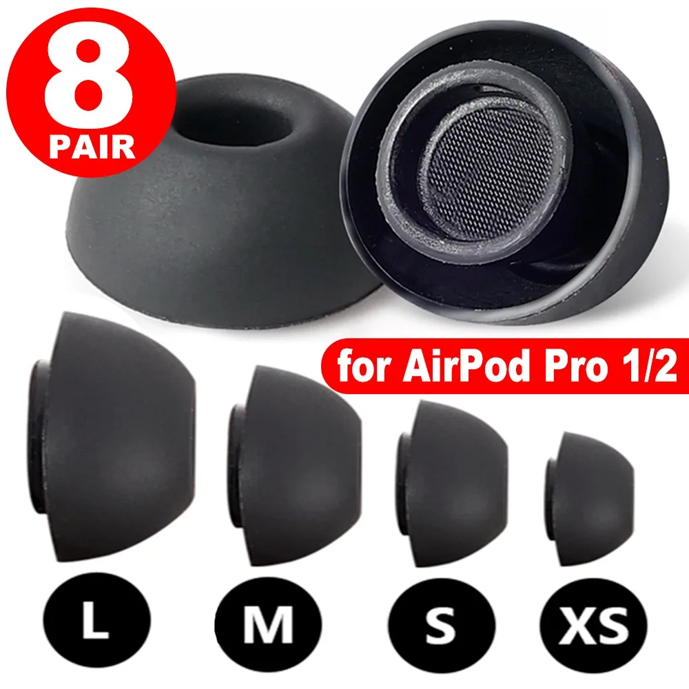 For Apple AirPods Pro 1/2 Gen Ear Tips Replacement Silicone Rubber Eartips Earbuds Earplug for Airpods Pro Protective Cover Caps