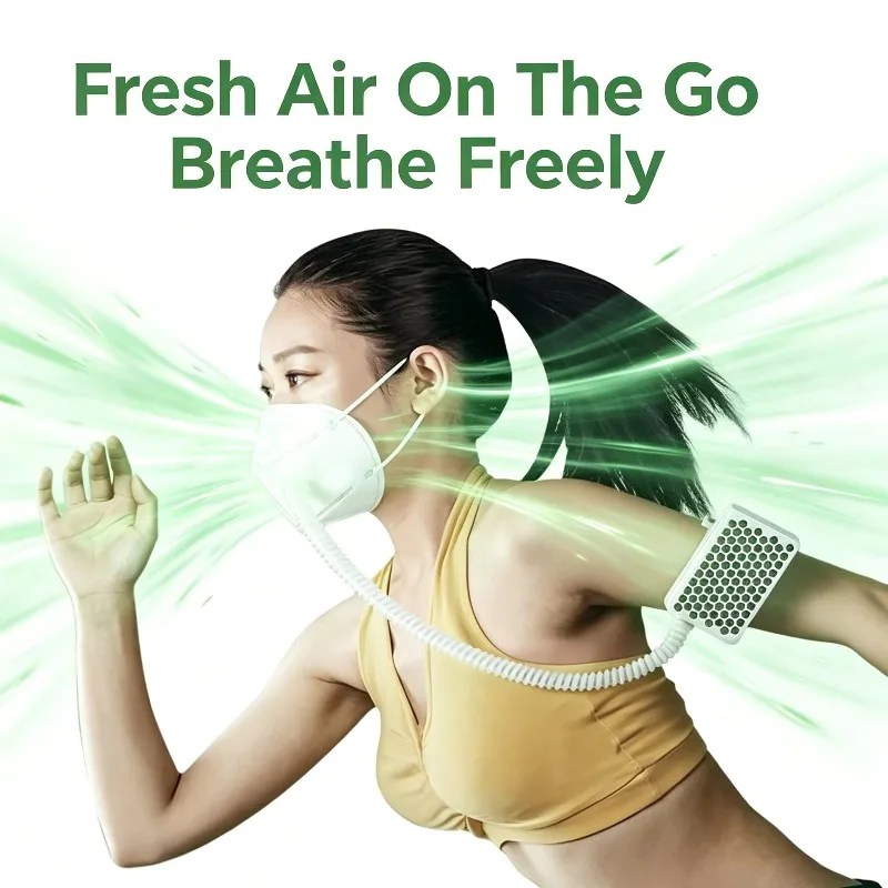 Reusable Wearable Portable Air Purifier With HEPA Filter Dust Smoke Filtration Personal Mini Air Cleaner For Outdoor Daily Use