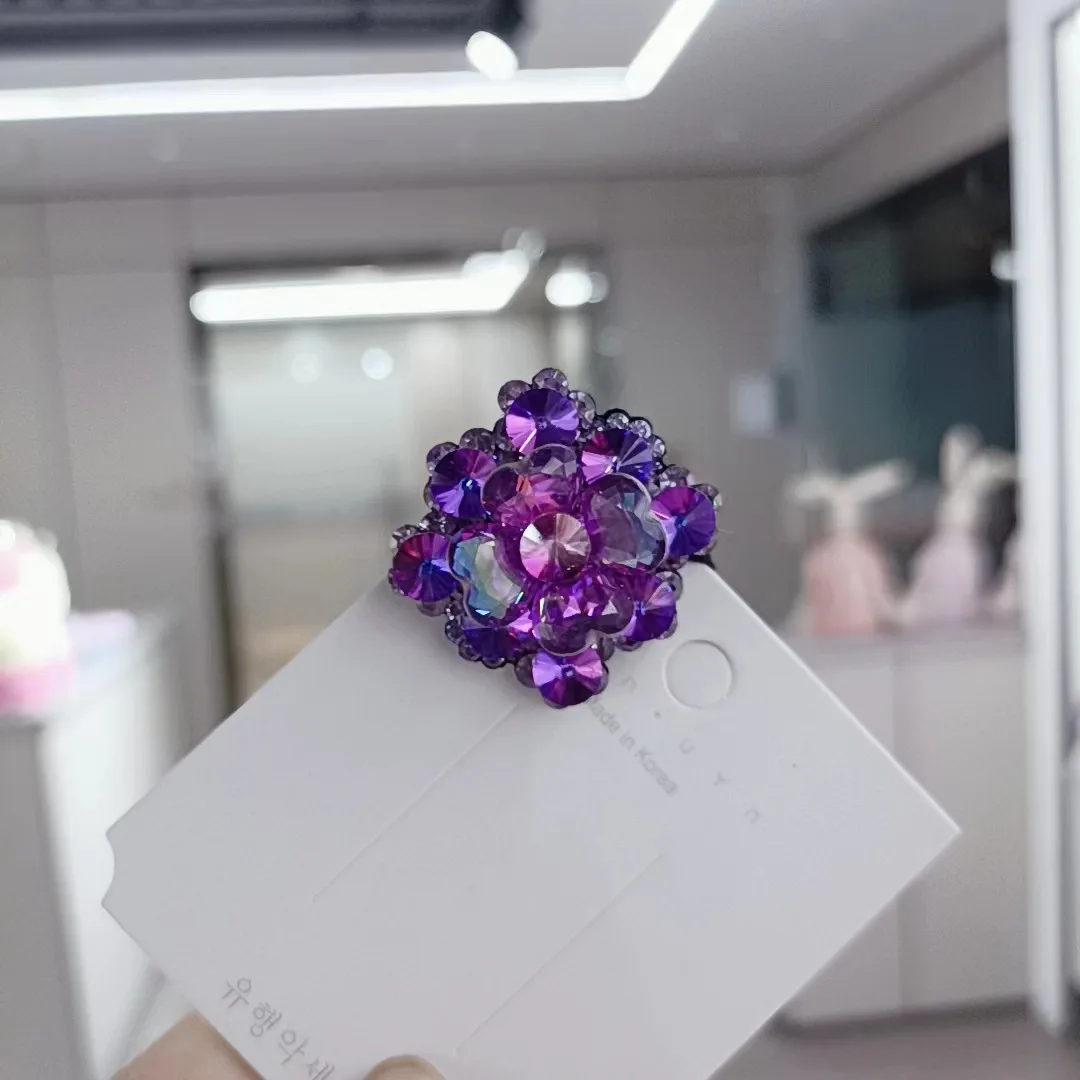 Hot wind restoring ancient ways crystal elastic headdress flower girls hair hair bands han edition contracted original