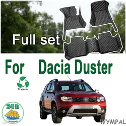 Custom Made Leather Car Floor Mats For Dacia Duster 2010 2011 2012 2013 2014 2015 2017 Carpets Rugs Foot Pads Accessories